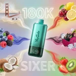 VapSolo SIXER 6in1 180K S2 San Francisco Mixed Berry Coco Loco Cherry Lemon Black Ice Dragonfruit Strawberry Kiwi